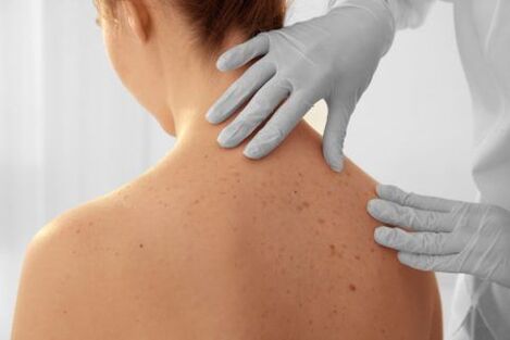 A patient's examination by a patient