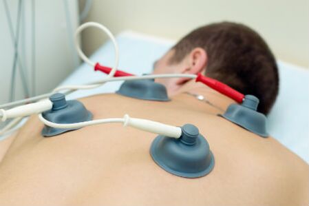 Electrotherapy for cervix for osteochondrosis