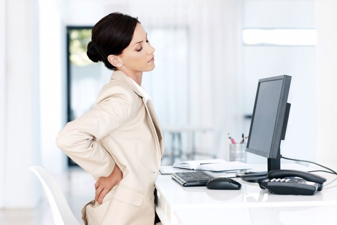 sedentary work as a cause of cervical osteochondrosis
